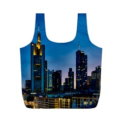 Frankfurt Germany Panorama City Full Print Recycle Bag (m) by Sudhe