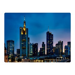 Frankfurt Germany Panorama City Double Sided Flano Blanket (mini)  by Sudhe