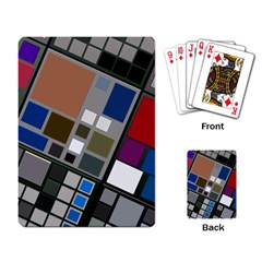 Abstract Composition Playing Cards Single Design by Sudhe