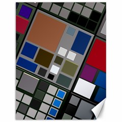 Abstract Composition Canvas 12  X 16  by Sudhe