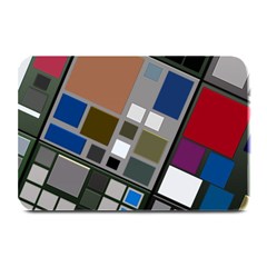 Abstract Composition Plate Mats by Sudhe