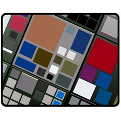 Abstract Composition Fleece Blanket (medium)  by Sudhe