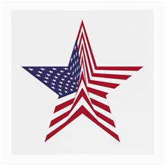 A Star With An American Flag Pattern Medium Glasses Cloth by Sudhe