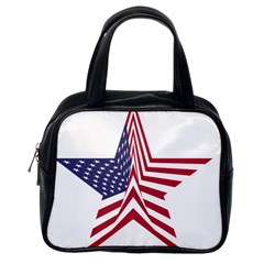 A Star With An American Flag Pattern Classic Handbag (one Side) by Sudhe