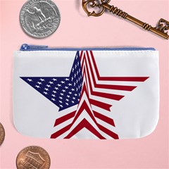 A Star With An American Flag Pattern Large Coin Purse by Sudhe