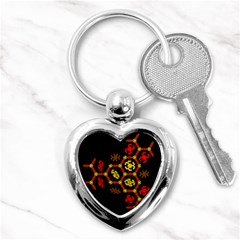 Algorithmic Drawings Key Chains (heart)  by Sudhe