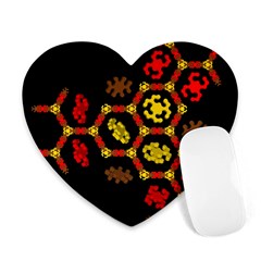 Algorithmic Drawings Heart Mousepads by Sudhe