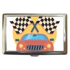 Automobile Car Checkered Drive Cigarette Money Case by Sudhe