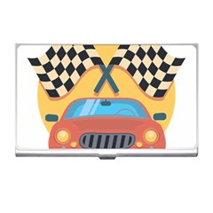 Automobile Car Checkered Drive Business Card Holder by Sudhe