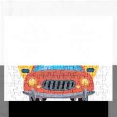 Automobile Car Checkered Drive Rectangular Jigsaw Puzzl by Sudhe