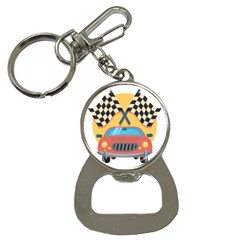 Automobile Car Checkered Drive Bottle Opener Key Chains by Sudhe