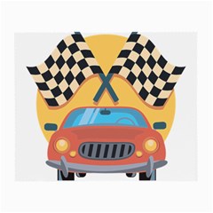 Automobile Car Checkered Drive Small Glasses Cloth (2-side) by Sudhe