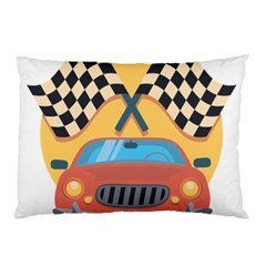 Automobile Car Checkered Drive Pillow Case by Sudhe