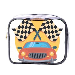 Automobile Car Checkered Drive Mini Toiletries Bag (one Side) by Sudhe