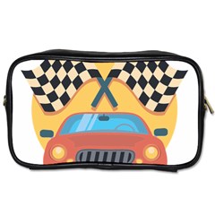 Automobile Car Checkered Drive Toiletries Bag (two Sides) by Sudhe