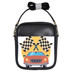 Automobile Car Checkered Drive Girls Sling Bag by Sudhe