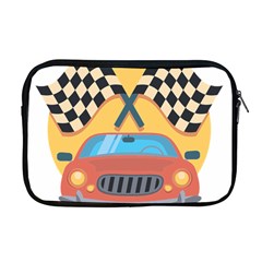 Automobile Car Checkered Drive Apple Macbook Pro 17  Zipper Case by Sudhe