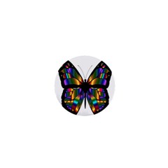 Abstract Animal Art Butterfly 1  Mini Buttons by Sudhe