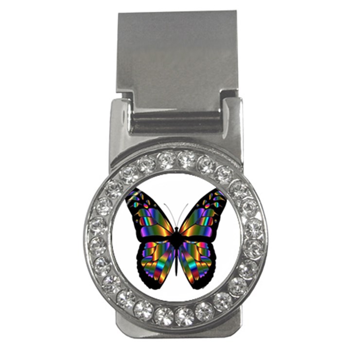 Abstract Animal Art Butterfly Money Clips (CZ) 