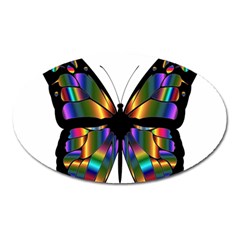 Abstract Animal Art Butterfly Oval Magnet by Sudhe