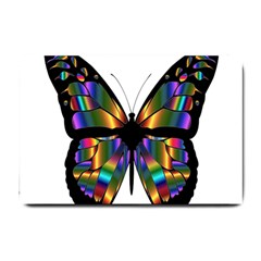 Abstract Animal Art Butterfly Small Doormat  by Sudhe