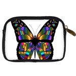 Abstract Animal Art Butterfly Digital Camera Leather Case Back