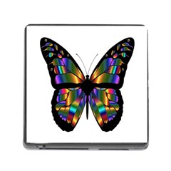 Abstract Animal Art Butterfly Memory Card Reader (square 5 Slot) by Sudhe