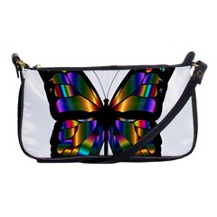 Abstract Animal Art Butterfly Shoulder Clutch Bag by Sudhe