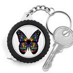 Abstract Animal Art Butterfly Measuring Tape Front