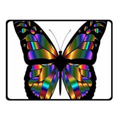 Abstract Animal Art Butterfly Fleece Blanket (small) by Sudhe