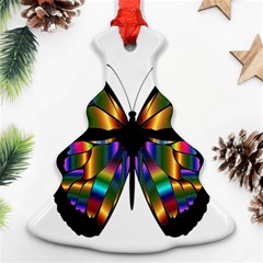 Abstract Animal Art Butterfly Ornament (christmas Tree)  by Sudhe