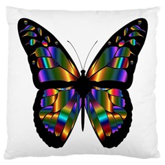 Abstract Animal Art Butterfly Large Cushion Case (one Side) by Sudhe