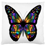 Abstract Animal Art Butterfly Large Cushion Case (One Side) Front