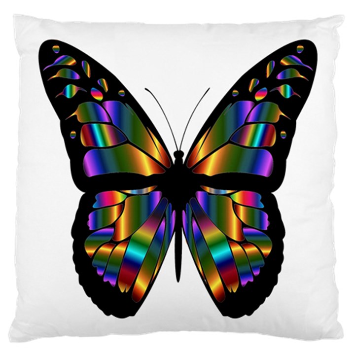 Abstract Animal Art Butterfly Large Cushion Case (One Side)