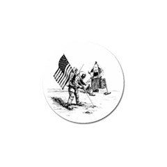 Apollo Moon Landing Nasa Usa Golf Ball Marker by Sudhe