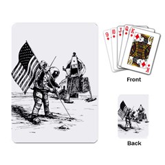 Apollo Moon Landing Nasa Usa Playing Cards Single Design by Sudhe