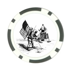 Apollo Moon Landing Nasa Usa Poker Chip Card Guard by Sudhe