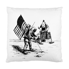 Apollo Moon Landing Nasa Usa Standard Cushion Case (one Side) by Sudhe