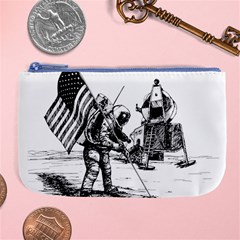 Apollo Moon Landing Nasa Usa Large Coin Purse by Sudhe