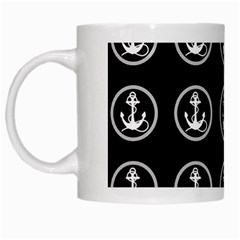 Anchor Pattern White Mugs by Sudhe