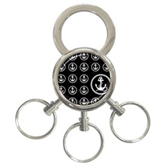 Anchor Pattern 3-ring Key Chains by Sudhe