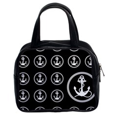 Anchor Pattern Classic Handbag (two Sides) by Sudhe