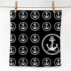 Anchor Pattern Face Towel by Sudhe