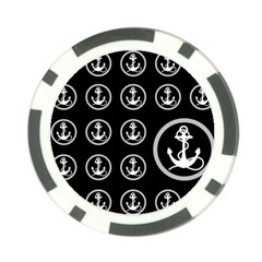 Anchor Pattern Poker Chip Card Guard (10 Pack) by Sudhe