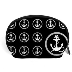 Anchor Pattern Accessory Pouch (large) by Sudhe