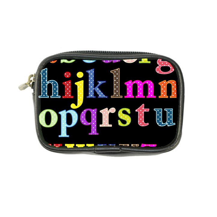 Alphabet Letters Colorful Polka Dots Letters In Lower Case Coin Purse