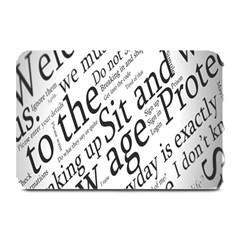 Abstract Minimalistic Text Typography Grayscale Focused Into Newspaper Plate Mats by Sudhe