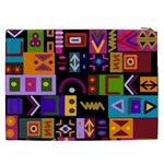 Abstract A Colorful Modern Illustration Cosmetic Bag (XXL) Back