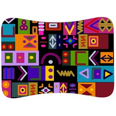 Abstract A Colorful Modern Illustration Velour Seat Head Rest Cushion by Sudhe