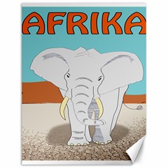 Africa Elephant Animals Animal Canvas 12  X 16  by Sudhe